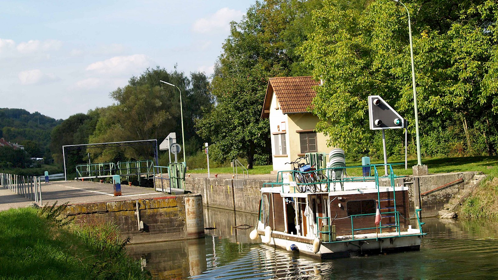 Der Saarkanal bei Saargemünd in Frankreich. Foto Susanne Renk